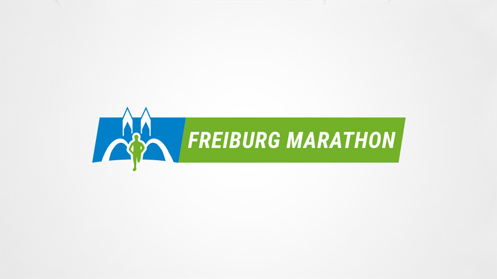 Logo Freiburg Marathon neu in Farbe auf Weiß