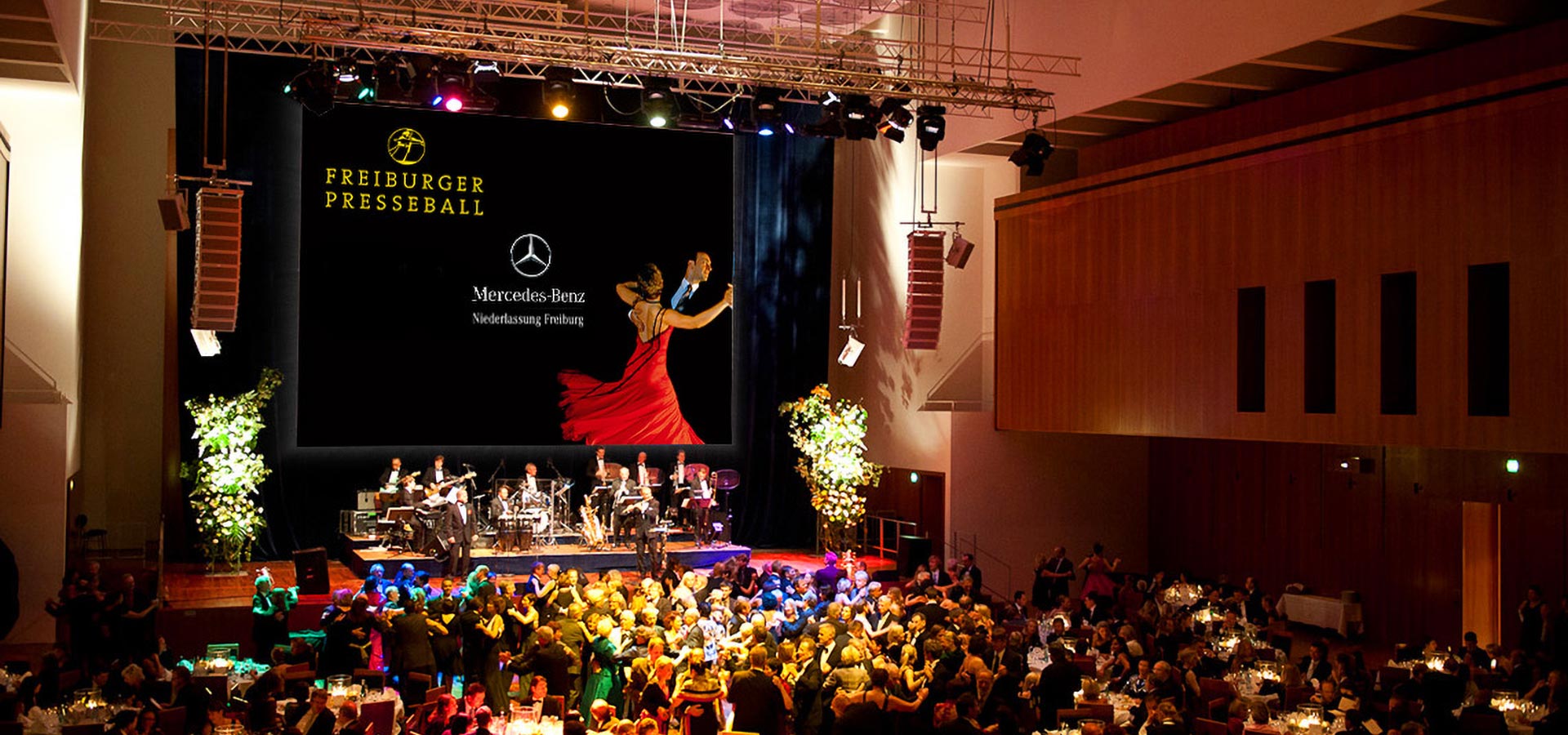 Originalaufnahme vom Presseball des badischen Verlags
