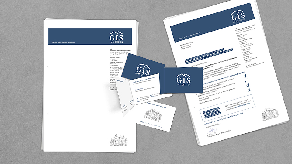 Ansicht der Geschäftsausstattung von GIS Immobilien