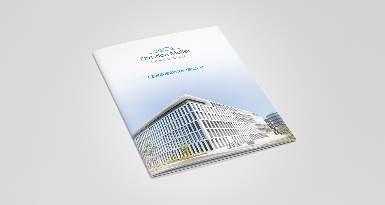 Ansicht der Titelseite der Broschüre von Christian Müller Immobilien