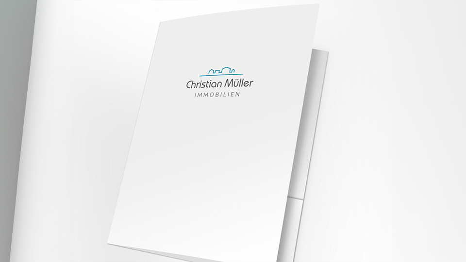 Ansicht der Präsentationsmappe von Christian Müller Immobilien