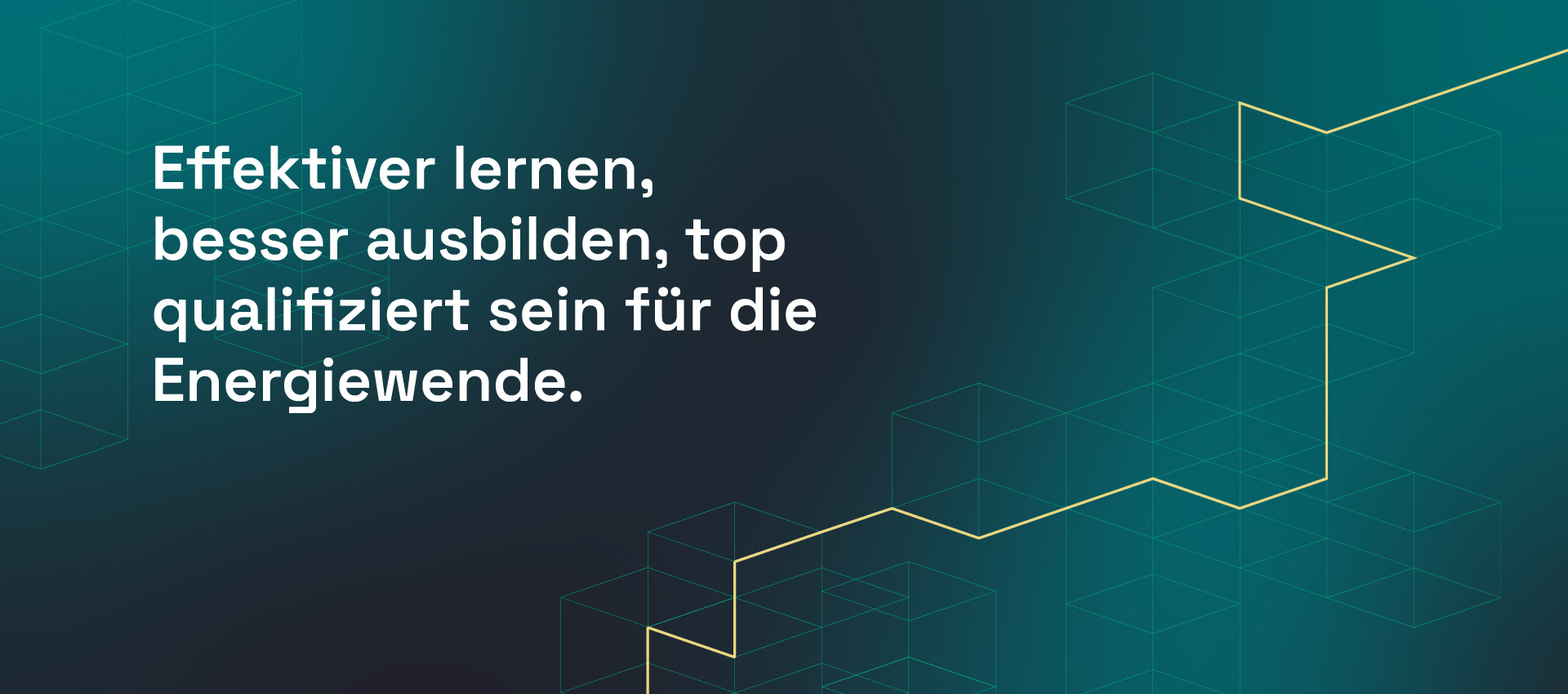 Darstellung der Formsprache des Corporate Designs in Kombination mit der Typografie des Projekts learn.SHK.