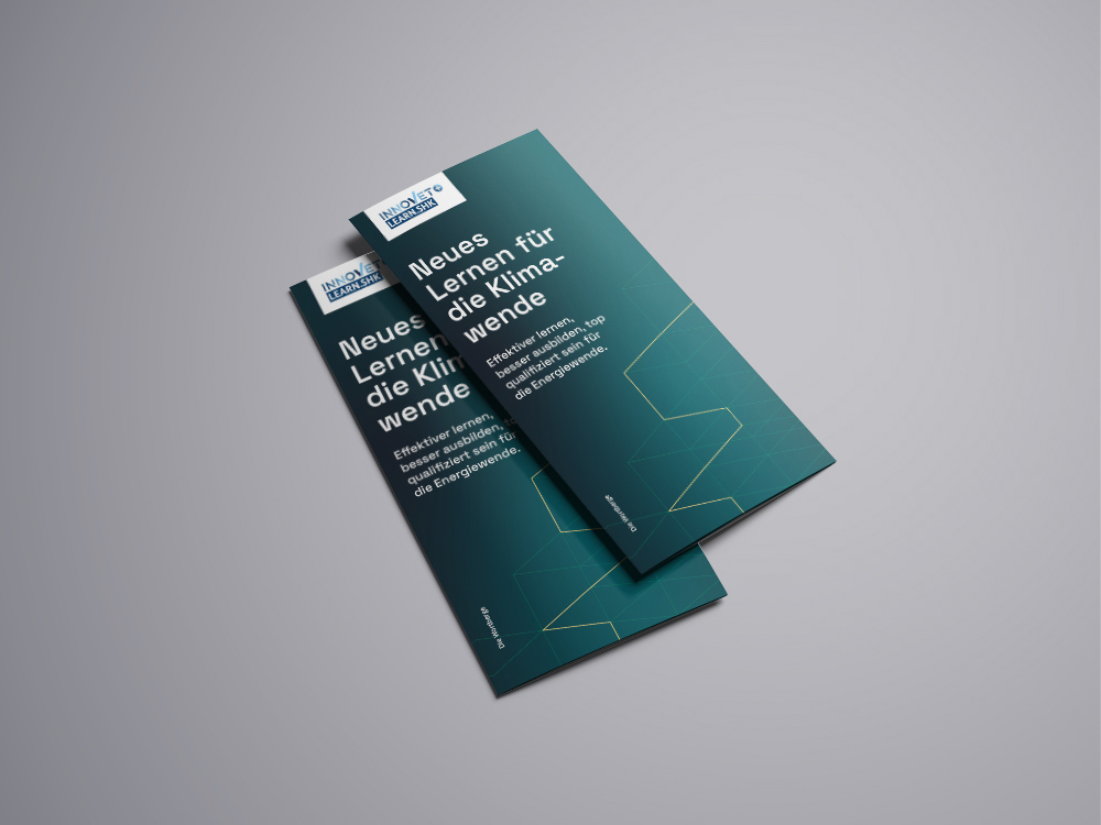 Abbildung der Titel des Flyers des Projekts learn.SHK.