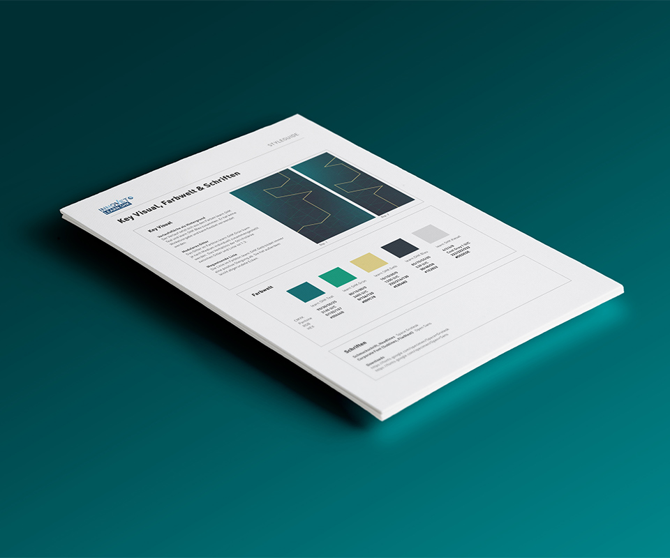 Abbildung des Mini-Styleguides des Projekts learn.SHK.